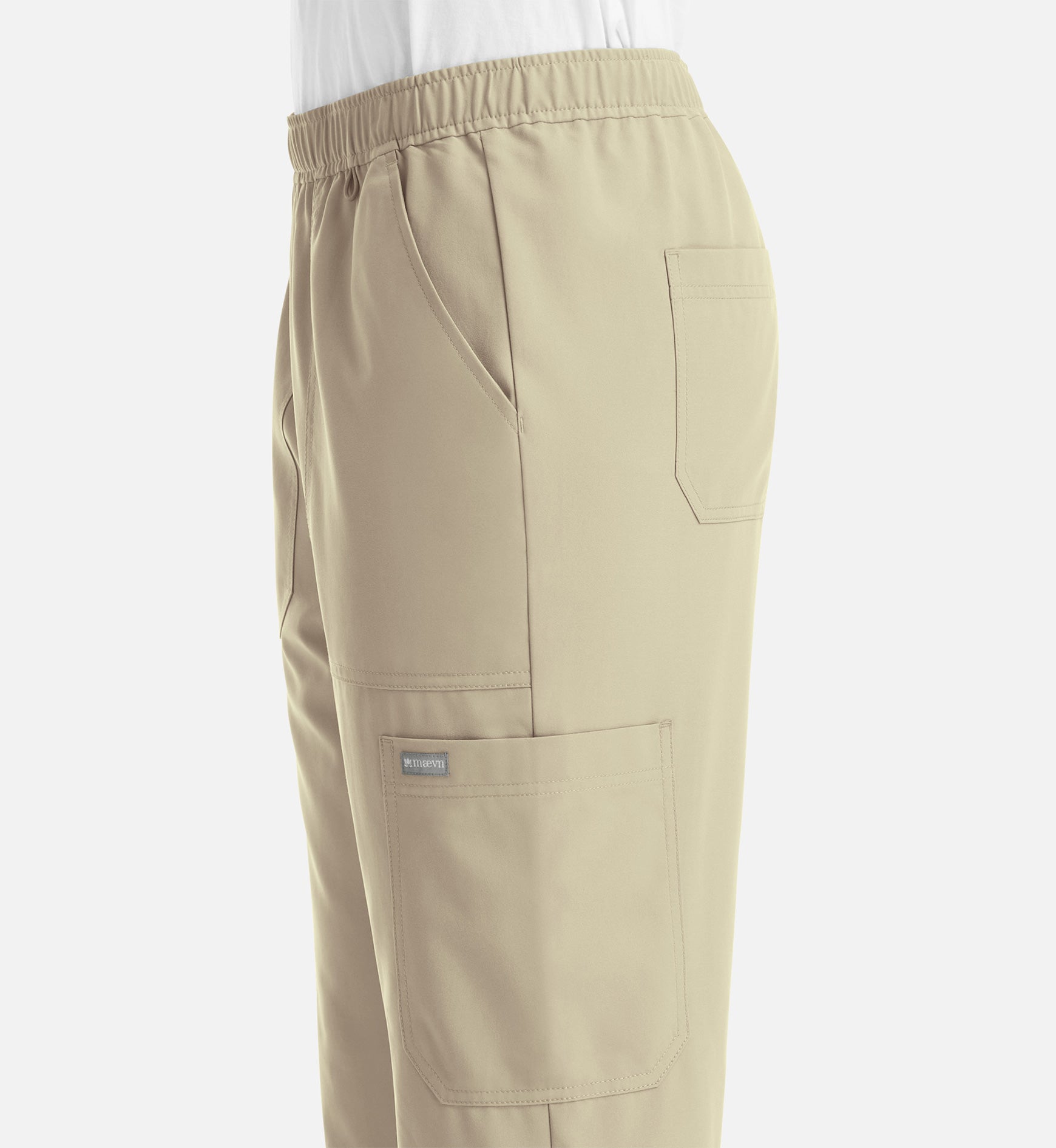 Momentum 5892 Men’s Full Elastic Jogger  Short Khaki