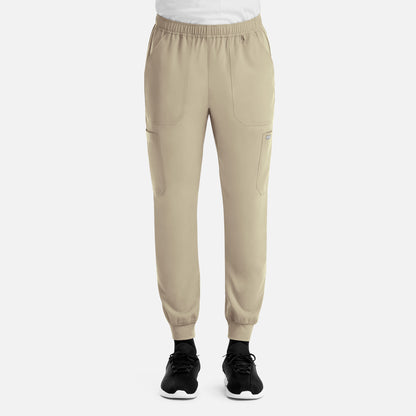 Momentum 5892 Men’s Full Elastic Jogger  Short Khaki