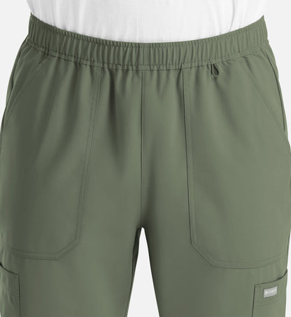 Momentum 5892 Men’s Full Elastic Jogger  Short Olive