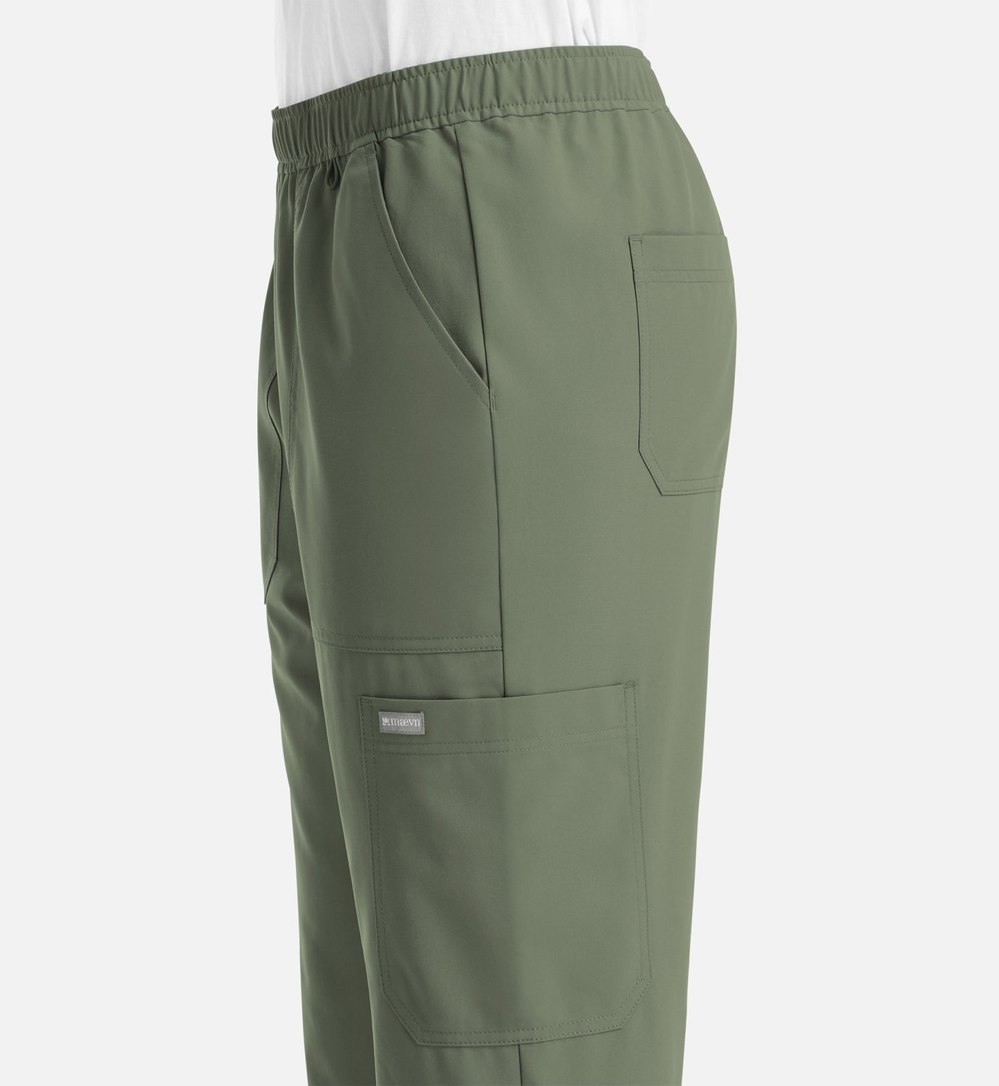 Momentum 5892 Men’s Full Elastic Jogger  Short Olive