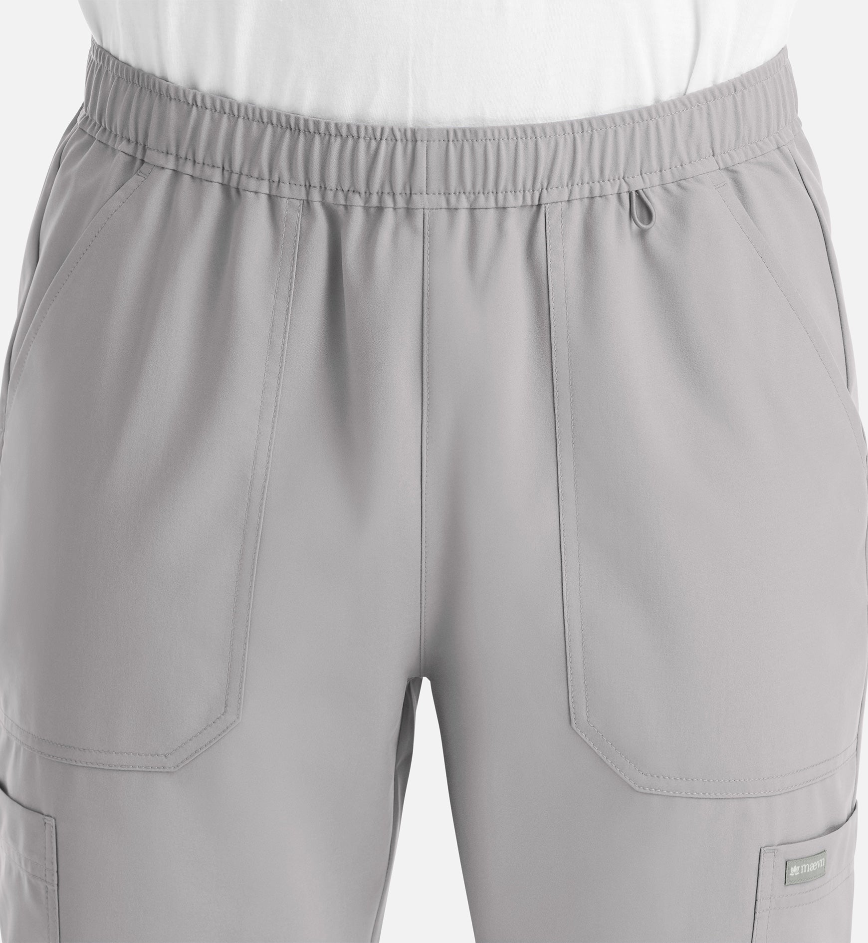 Momentum 5892 Men’s Full Elastic Jogger  Short Quiet Grey