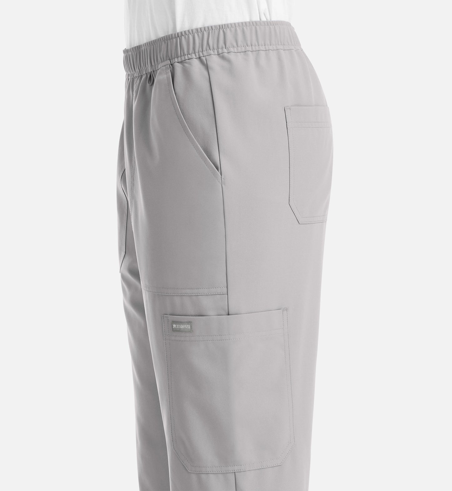 Momentum 5892 Men’s Full Elastic Jogger  Short Quiet Grey