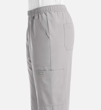 Momentum 5892 Men’s Full Elastic Jogger  Short Quiet Grey