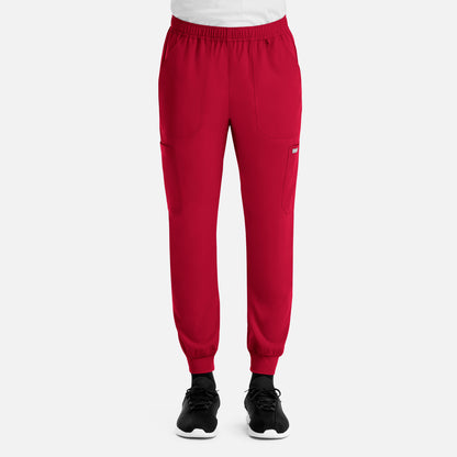 Momentum 5892 Men’s Full Elastic Jogger Red