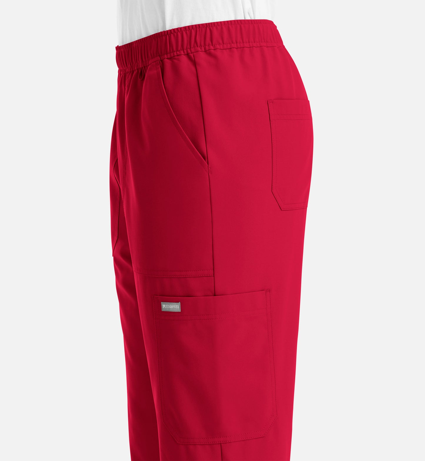 Momentum 5892 Men’s Full Elastic Jogger  Short Red