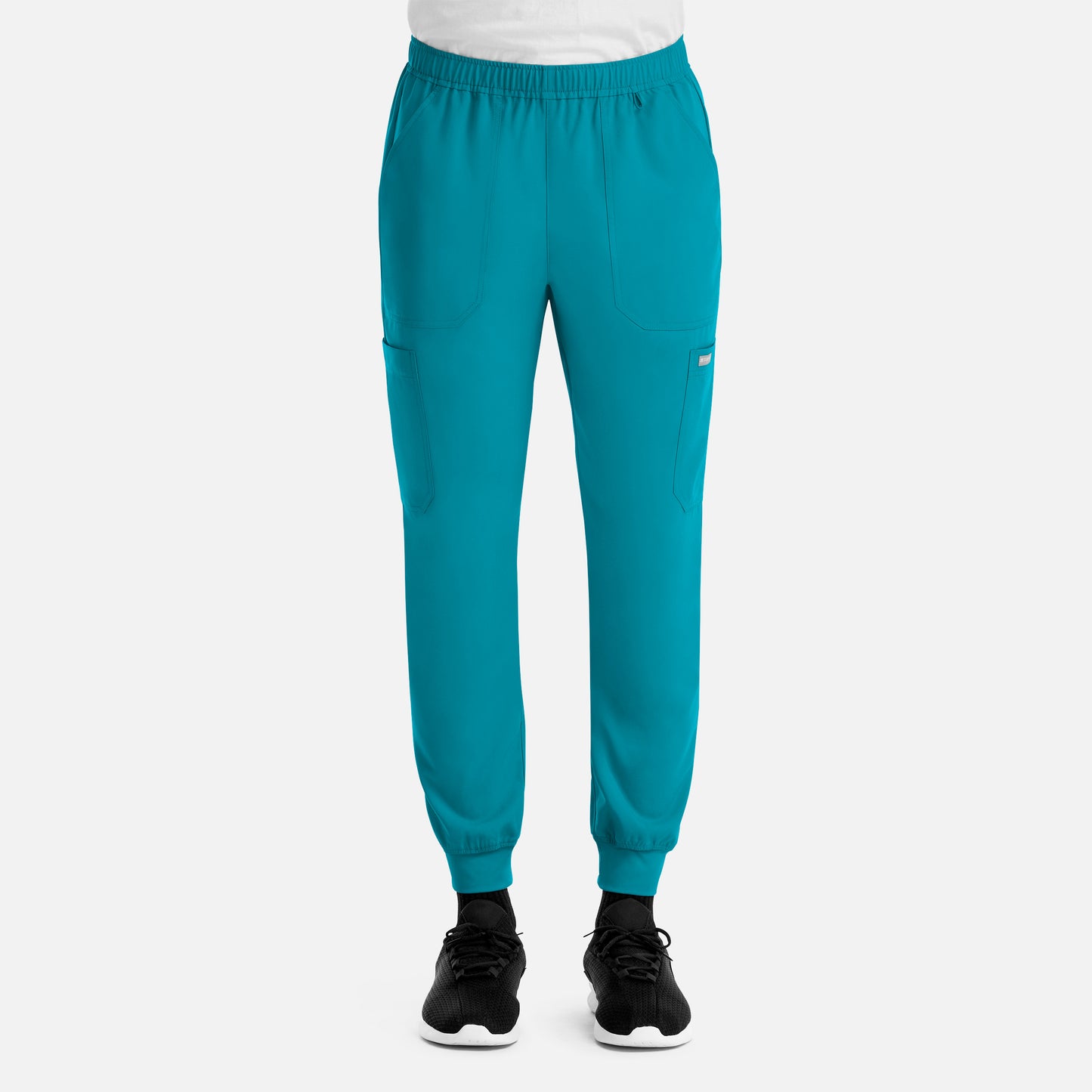 Momentum 5892 Men’s Full Elastic Jogger  Short Teal