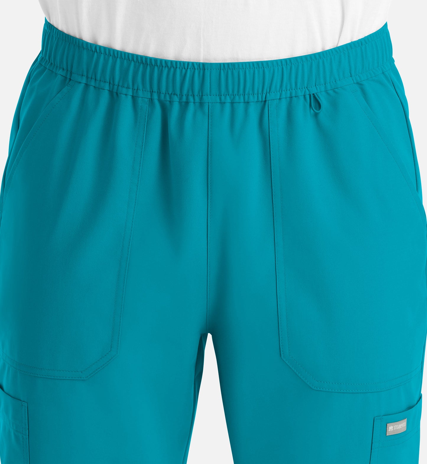 Momentum 5892 Men’s Full Elastic Jogger  Short Teal