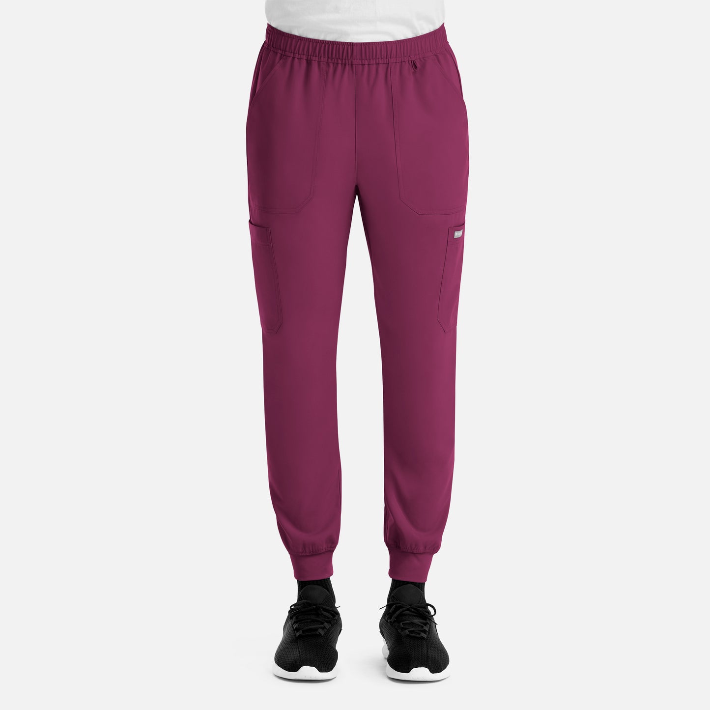 Momentum 5892 Men’s Full Elastic Jogger  Short Wine