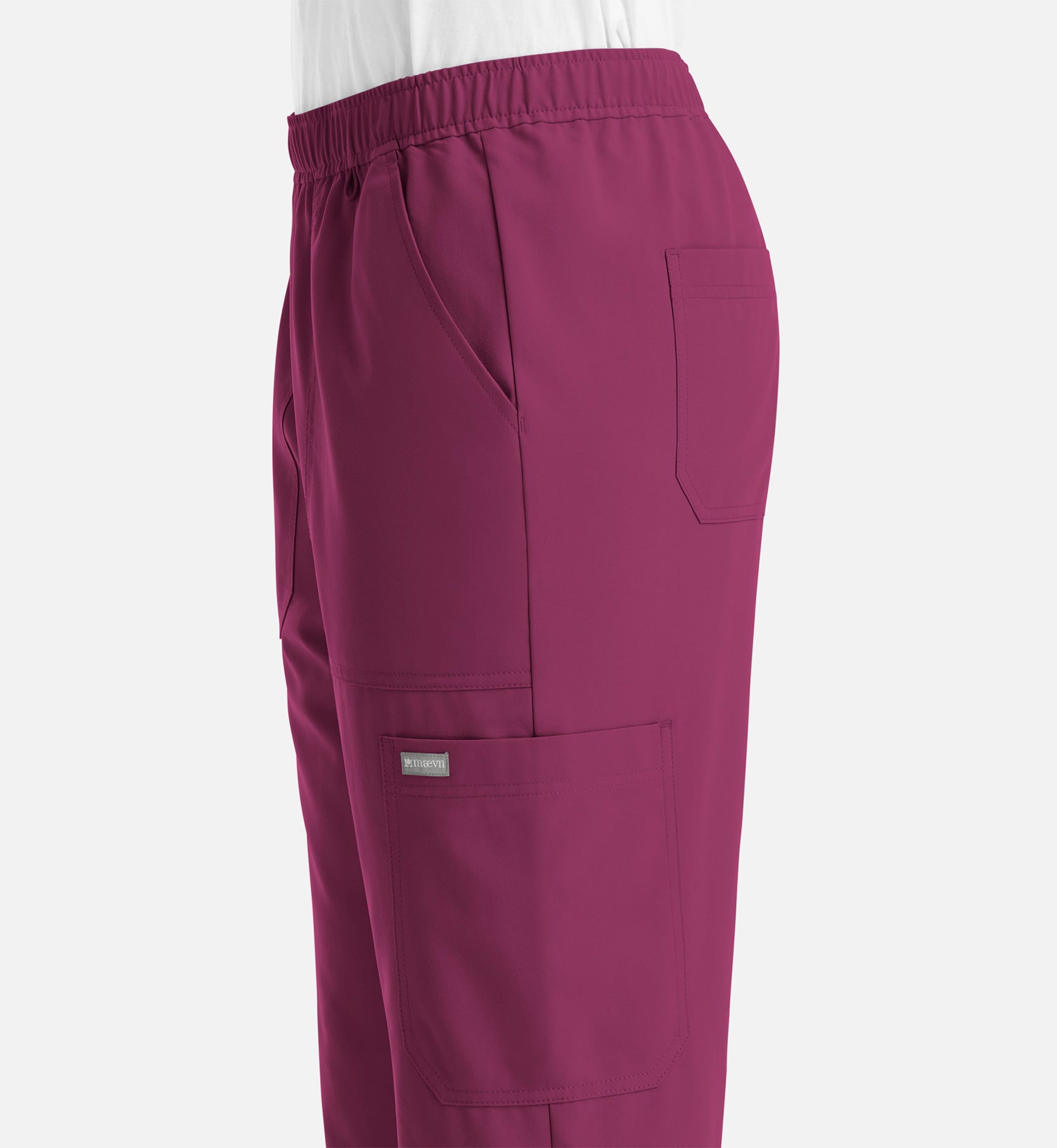 Momentum 5892 Men’s Full Elastic Jogger  Short Wine