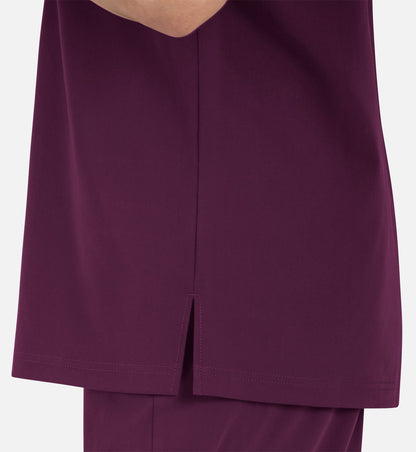Matrix Pro Men's 5901 Men's Contrast Piping Tuckable V-Neck Top Wine