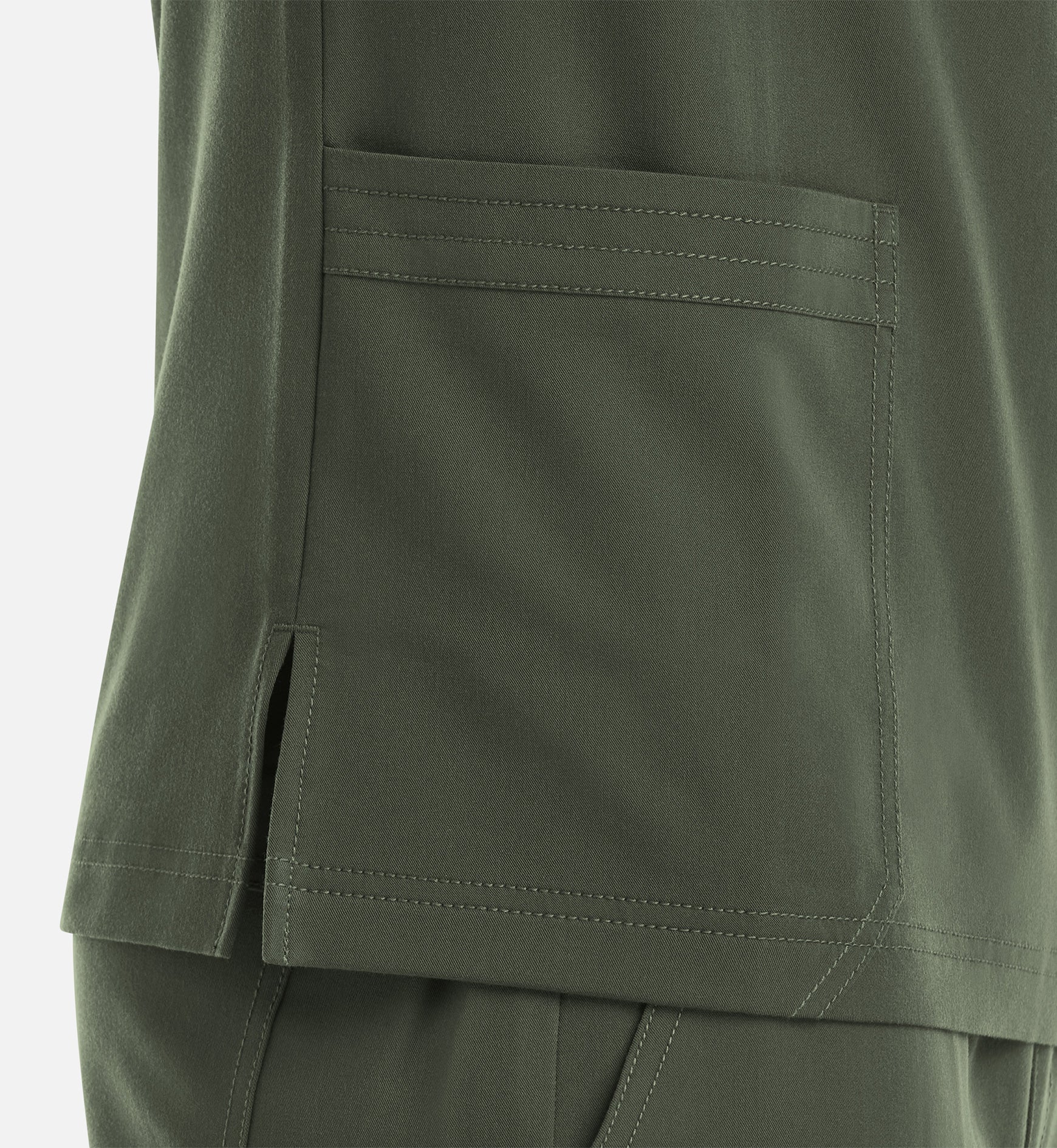 Matrix Pro Men's 5902 Men's 3 Pocket V-Neck Top Olive