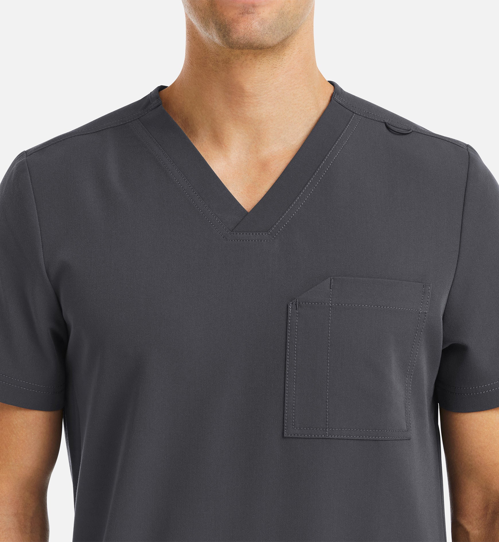 Matrix Pro Mens 5902 Men’s 3 Pocket V-Neck Top Pewter