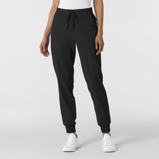 RENEW 5934 Jogger Scrub Pants Black Model Image Front | Wink