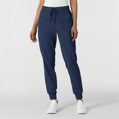 RENEW 5934 Jogger Scrub Pants Navy Model Image Front | Wink