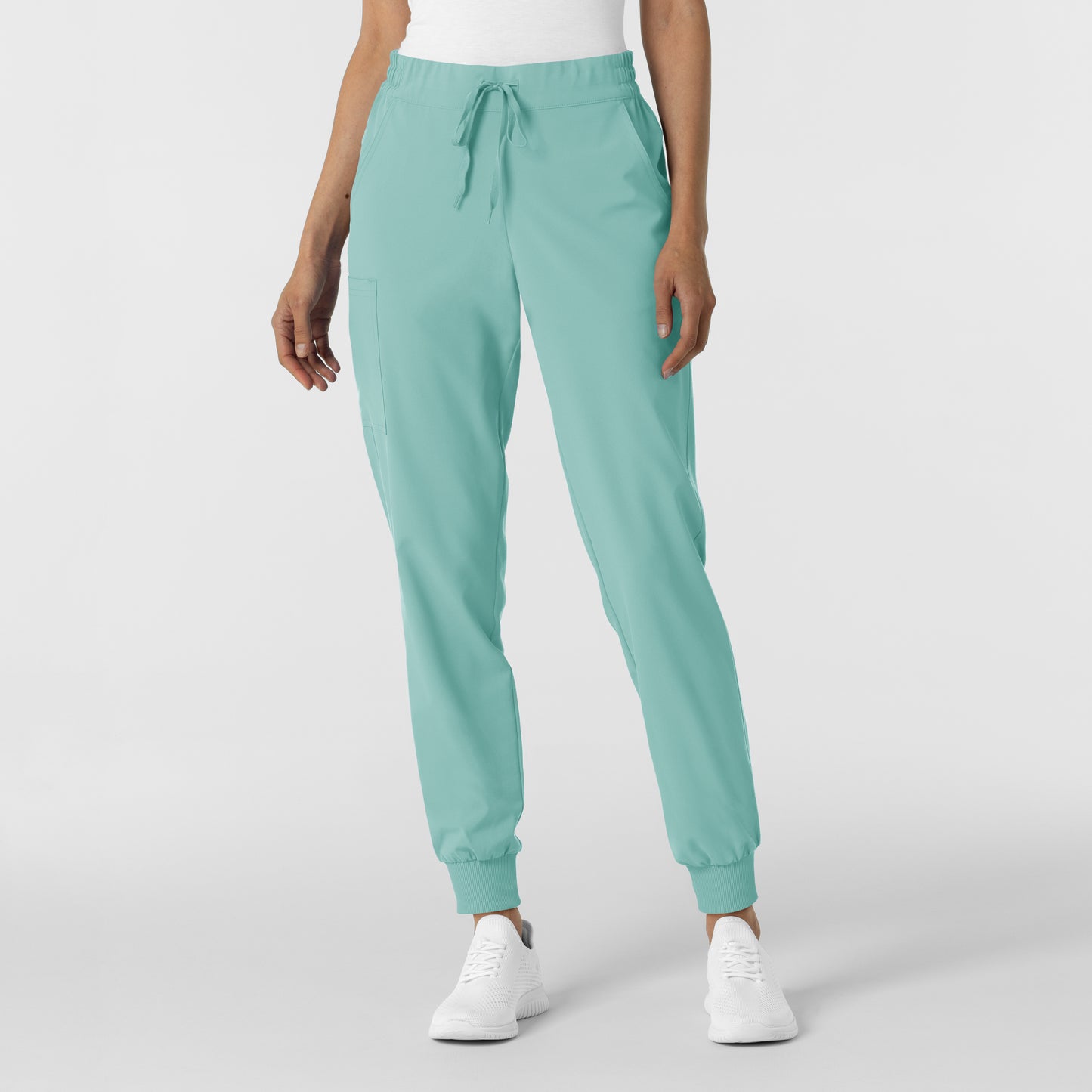 RENEW 5934 Jogger Scrub Pants Turquoise Model Image Front | Wink