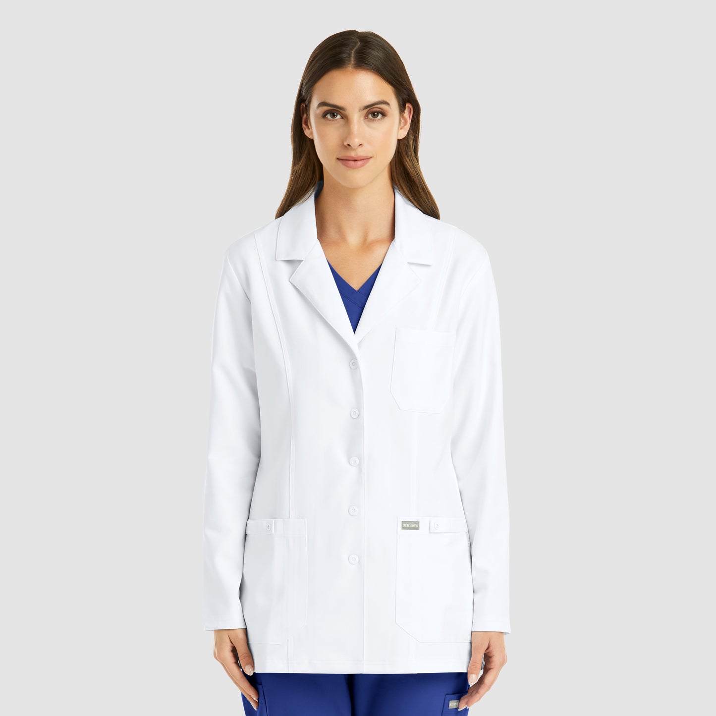 Momentum Lab Coats 5973 Women’s Snap Consultation Lab Coat White