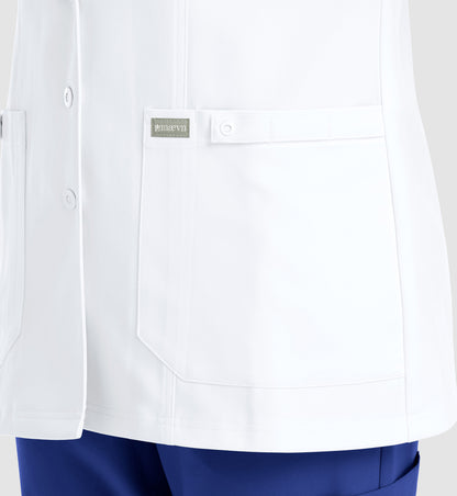 Momentum Lab Coats 5973 Women’s Snap Consultation Lab Coat White