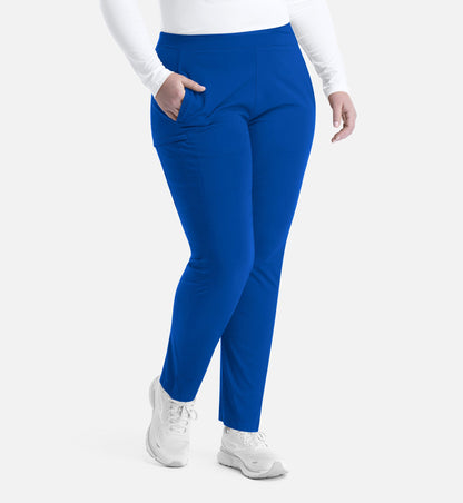 Focus 60301 Women���s Mid Rise Tapered Pants Royal Blue