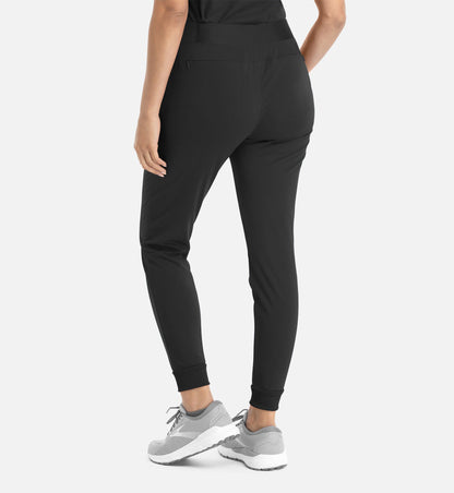 Focus 60302 Women���s Mid Rise Elastic Jogger Black