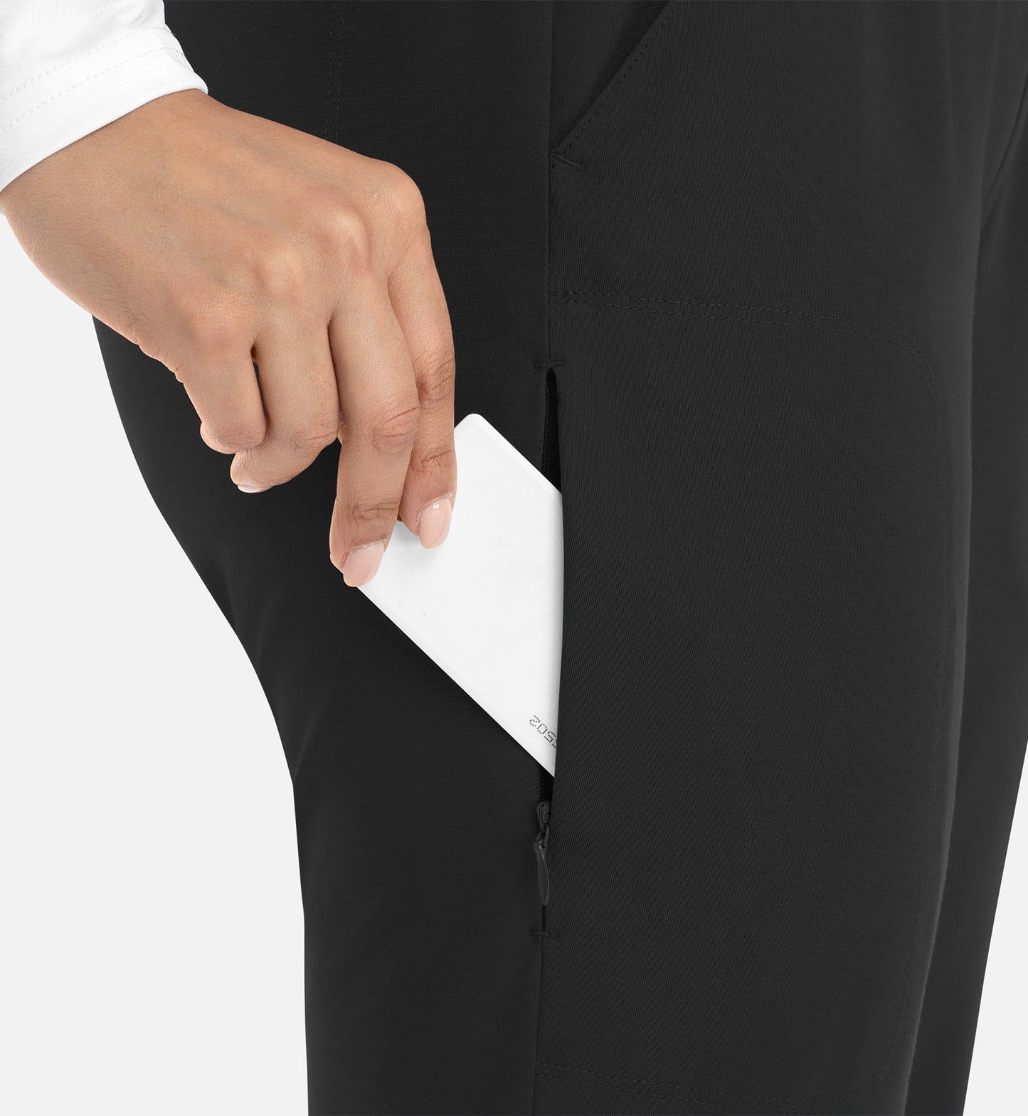 Focus 60302 Women���s Mid Rise Elastic Jogger Black
