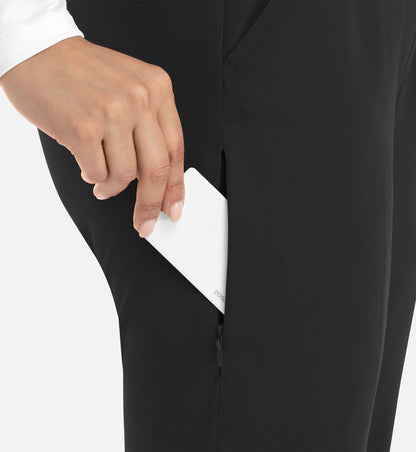 Focus 60302 Women���s Mid Rise Elastic Jogger Black