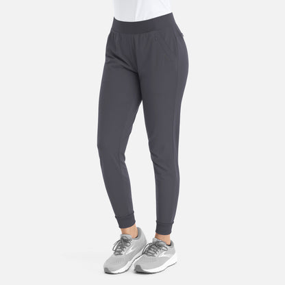 Focus 60302 Women’s Mid Rise Elastic Jogger Pewter