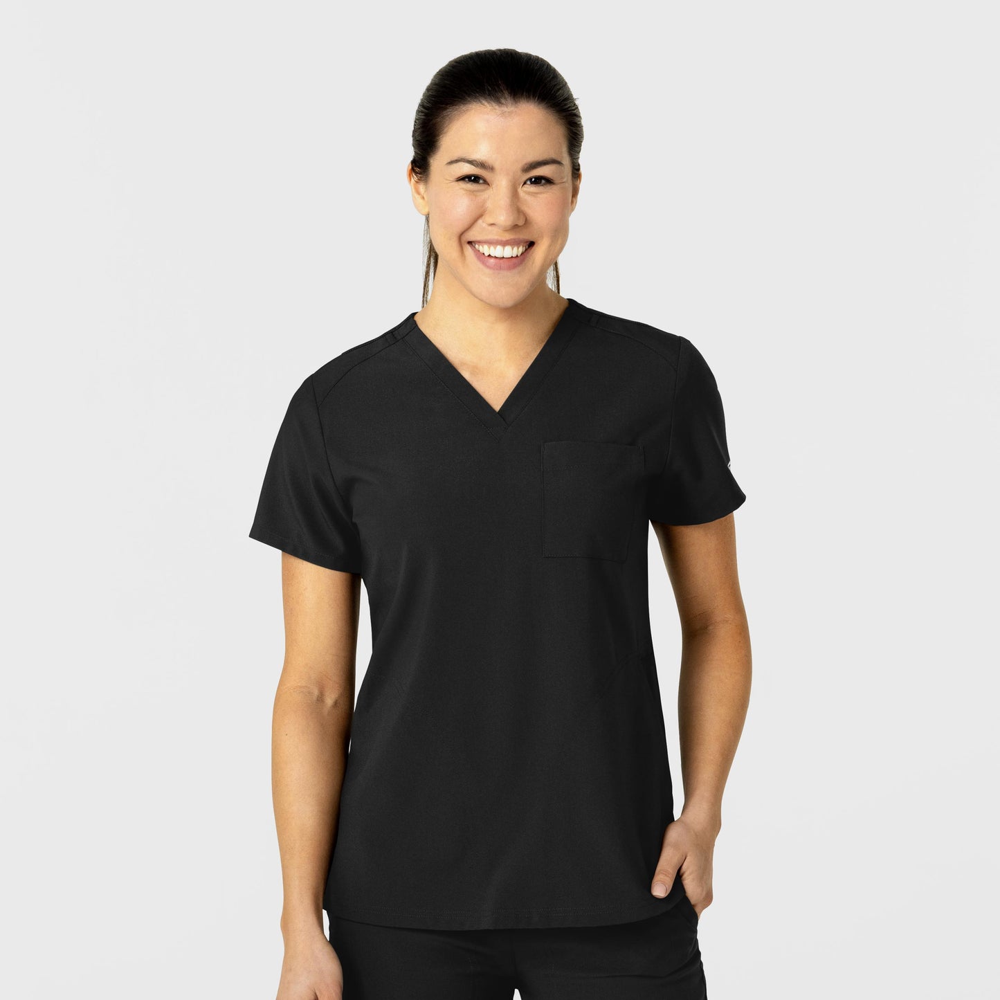 W123 6045 Flex-n-Reach V-Neck Scrub Top