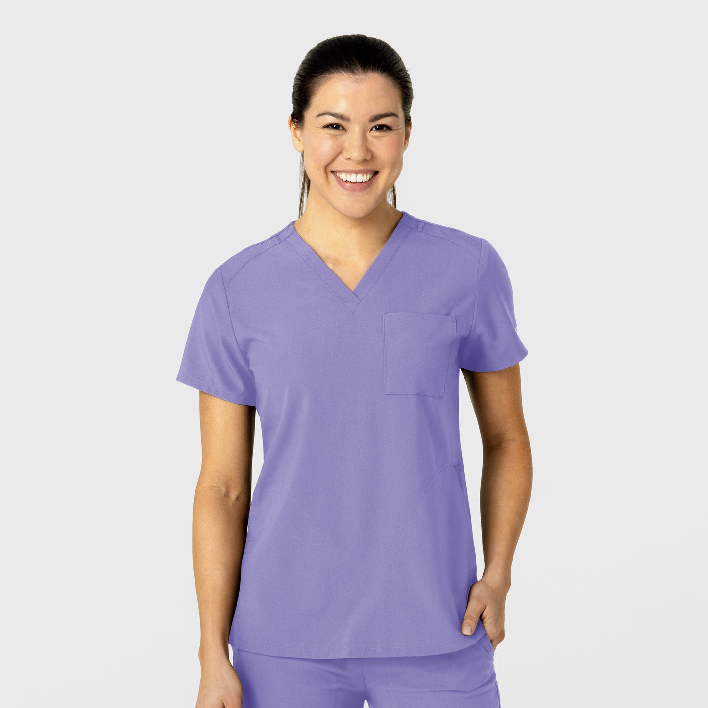 W123 6045 Flex-n-Reach V-Neck Scrub Top