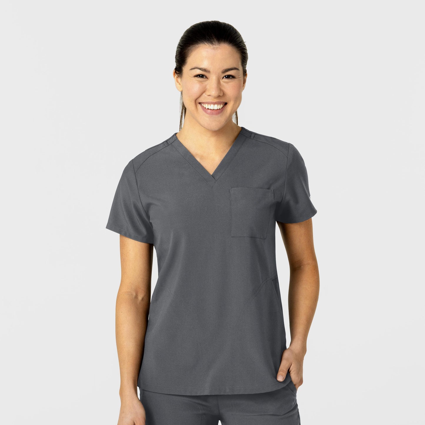 W123 6045 Flex-n-Reach V-Neck Scrub Top