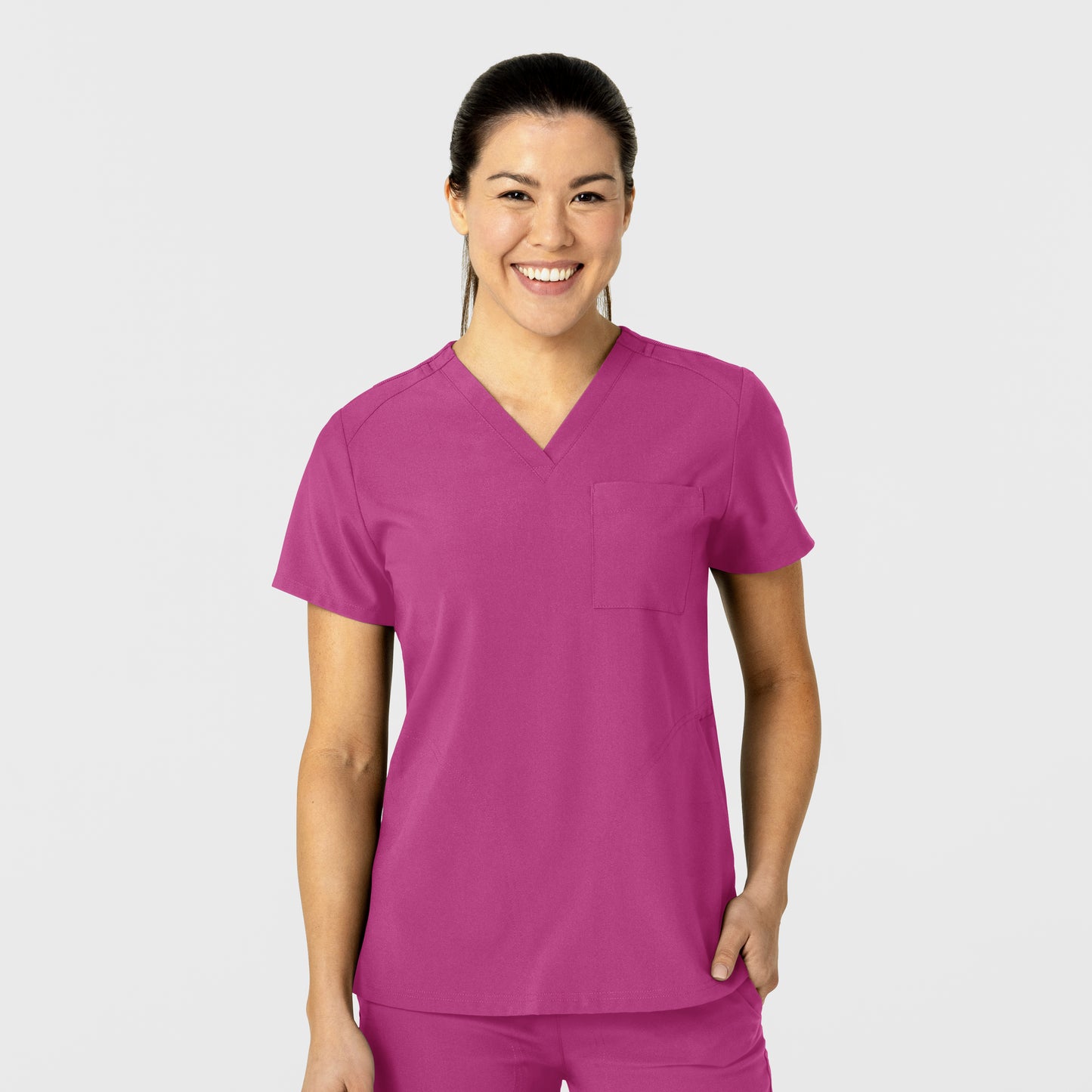 W123 6045 Flex-n-Reach V-Neck Scrub Top