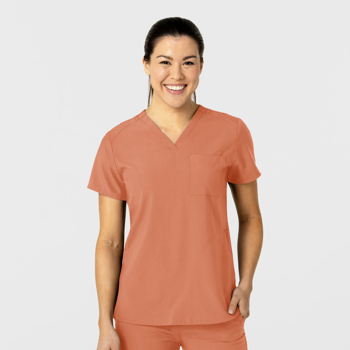 W123 6045 Flex-n-Reach V-Neck Scrub Top