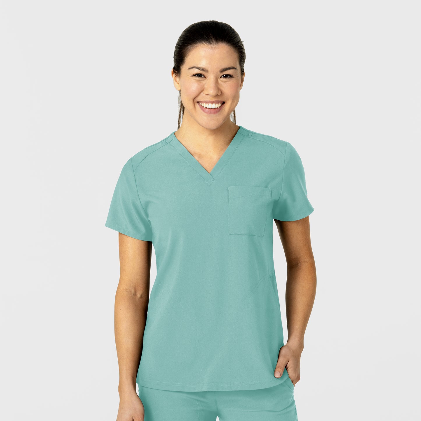 W123 6045 Flex-n-Reach V-Neck Scrub Top