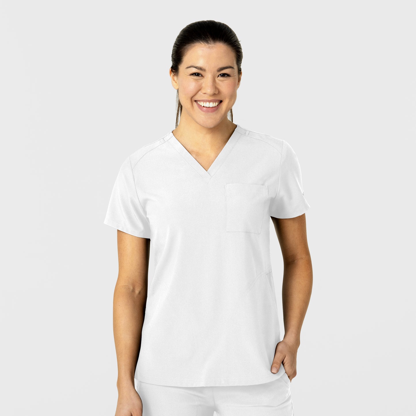 W123 6045 Flex-n-Reach V-Neck Scrub Top