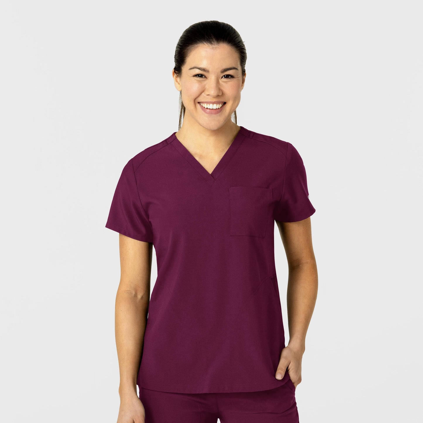 W123 6045 Flex-n-Reach V-Neck Scrub Top