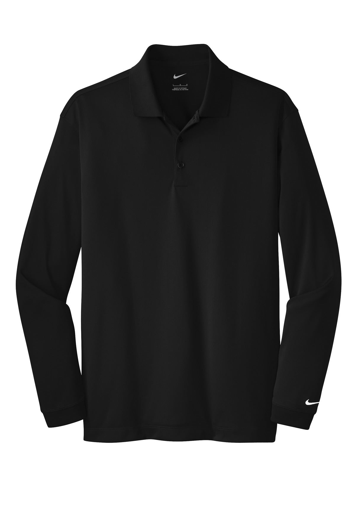 Nike Tall Long Sleeve Dri-FIT Stretch Tech Polo. 604940 Black Tall
