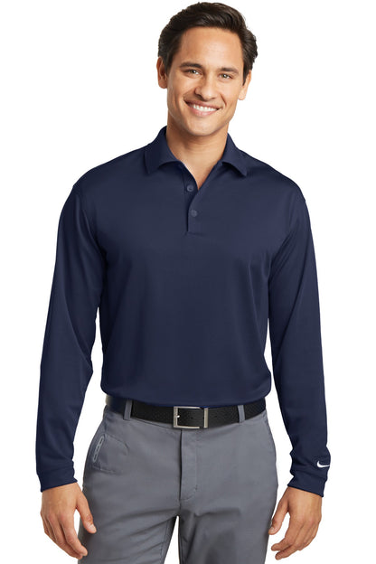 Nike Tall Long Sleeve Dri-FIT Stretch Tech Polo. 604940 Midnight Navy Tall