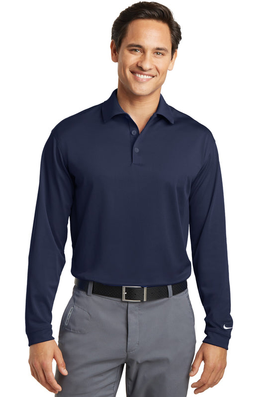 Nike Tall Long Sleeve Dri-FIT Stretch Tech Polo. 604940 Midnight Navy Tall