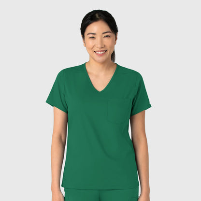 Boundless 6151 Tuck-In Scrub Top Hunter Model Image Front | Wink