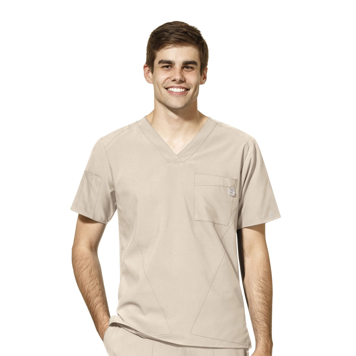 W123 6355 Men's V-Neck Scrub Top