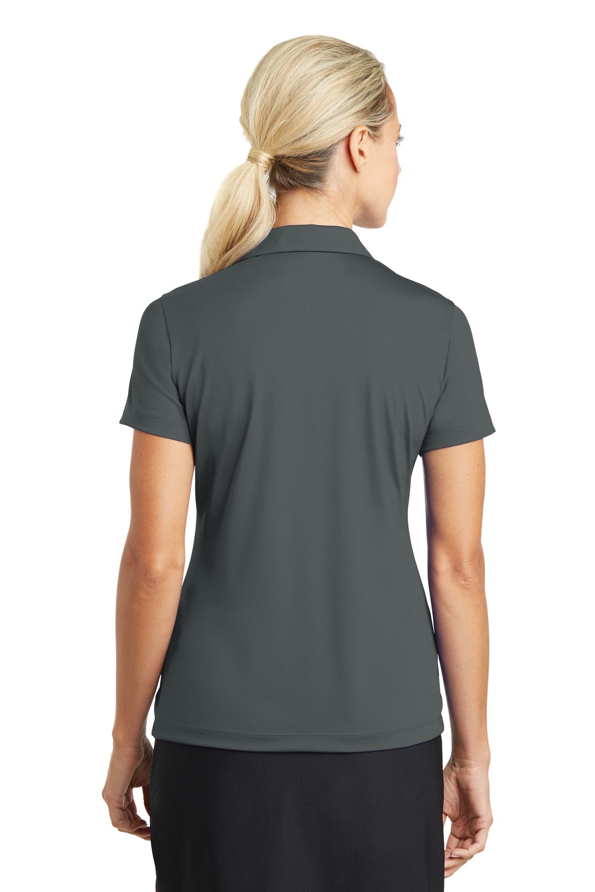 Nike Women's Dri-FIT Vertical Mesh Polo. 637165 Anthracite