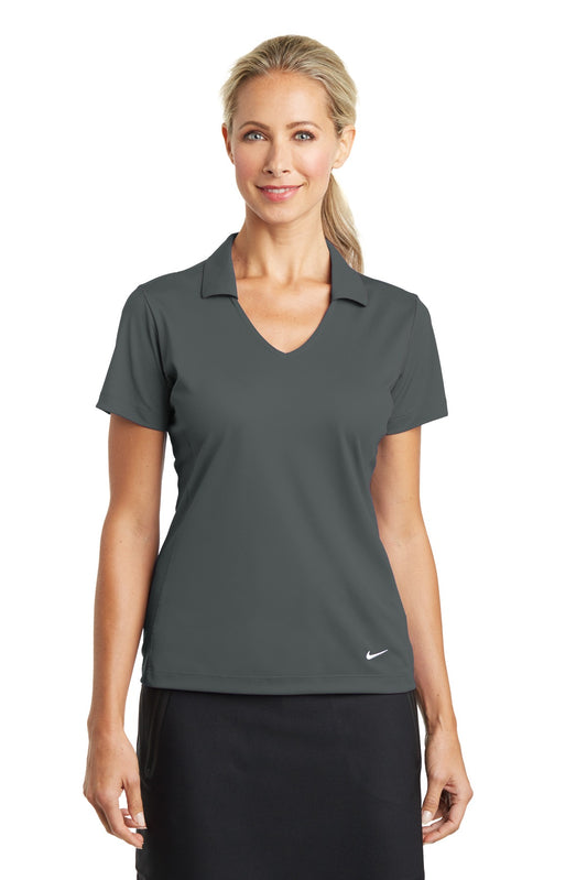 Nike Women's Dri-FIT Vertical Mesh Polo. 637165 Anthracite