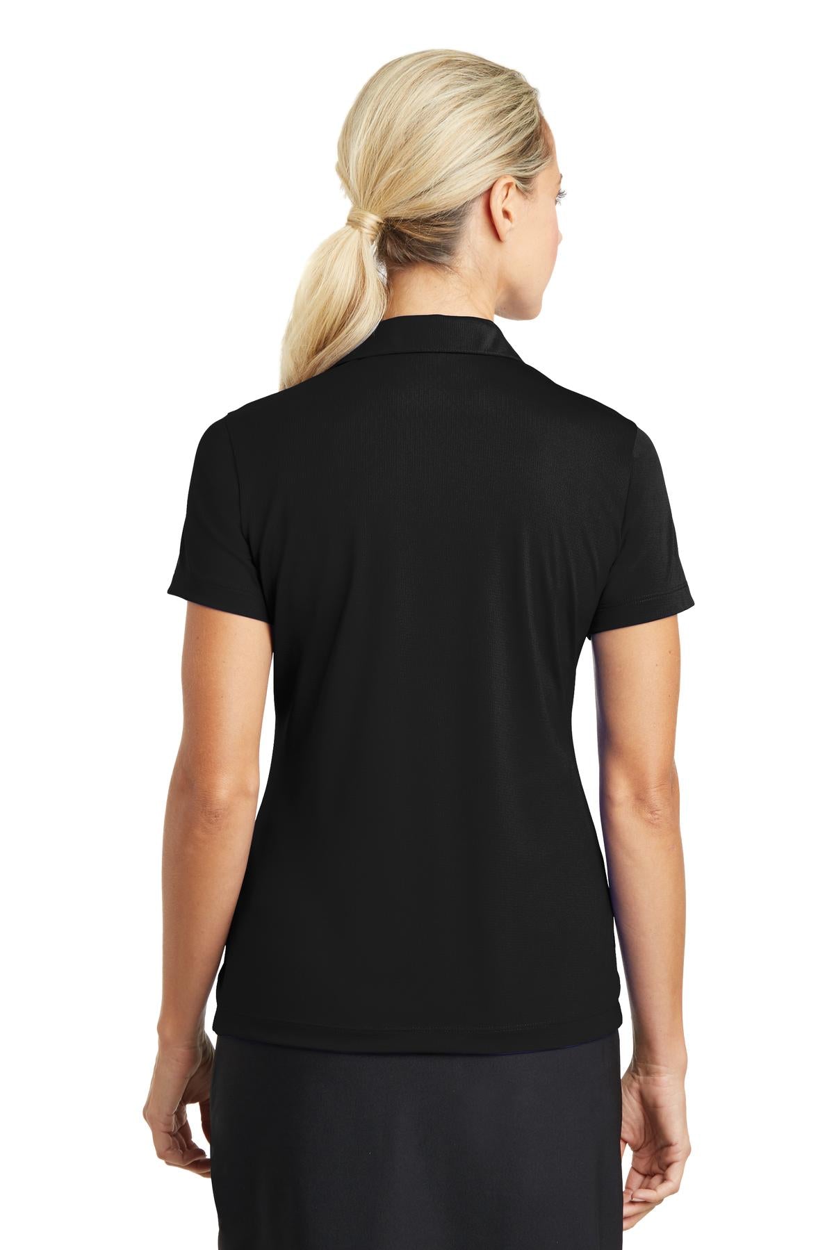 Nike Women's Dri-FIT Vertical Mesh Polo. 637165 Black