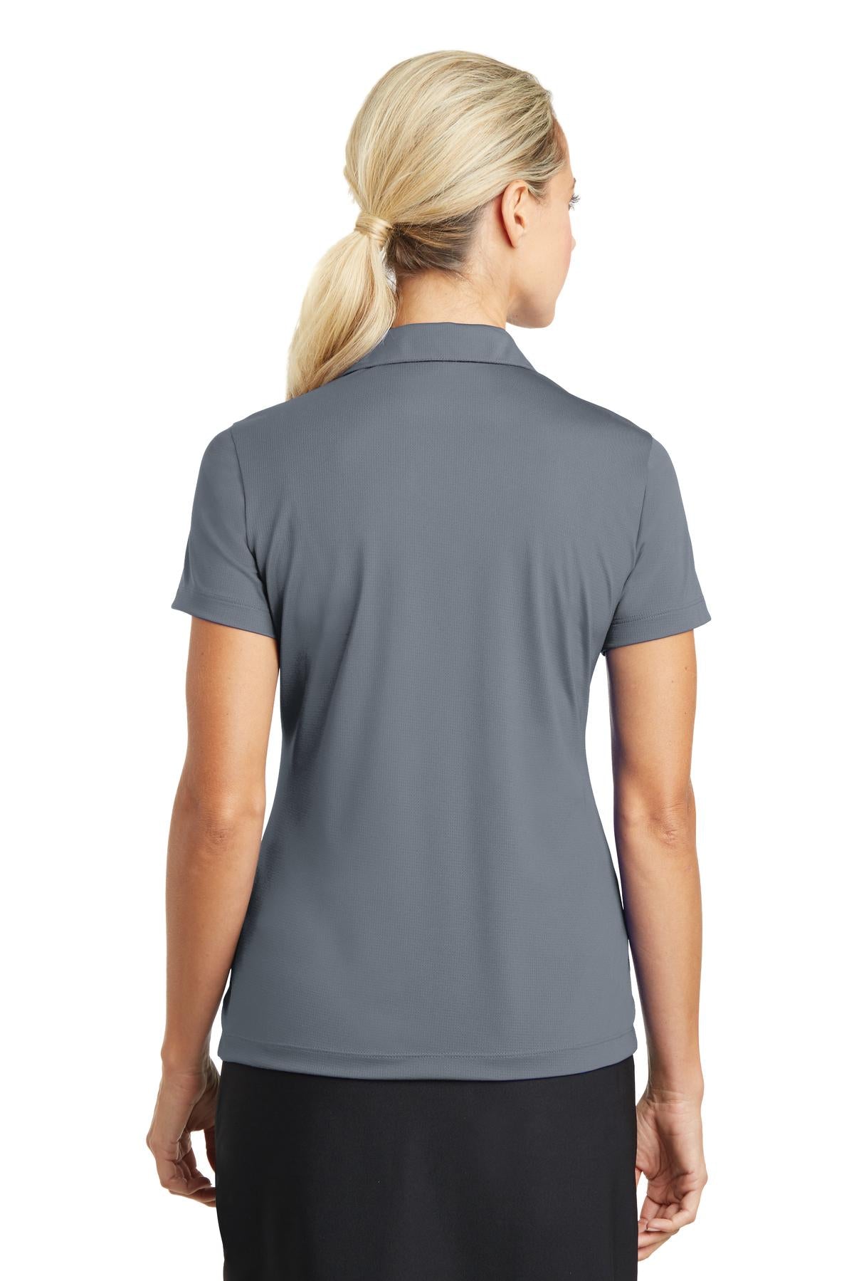 Nike Women's Dri-FIT Vertical Mesh Polo. 637165 Cool Grey