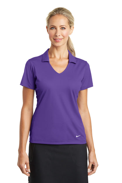 Nike Women's Dri-FIT Vertical Mesh Polo. 637165 Court Purple