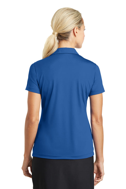 Nike Women's Dri-FIT Vertical Mesh Polo. 637165 Gym Blue