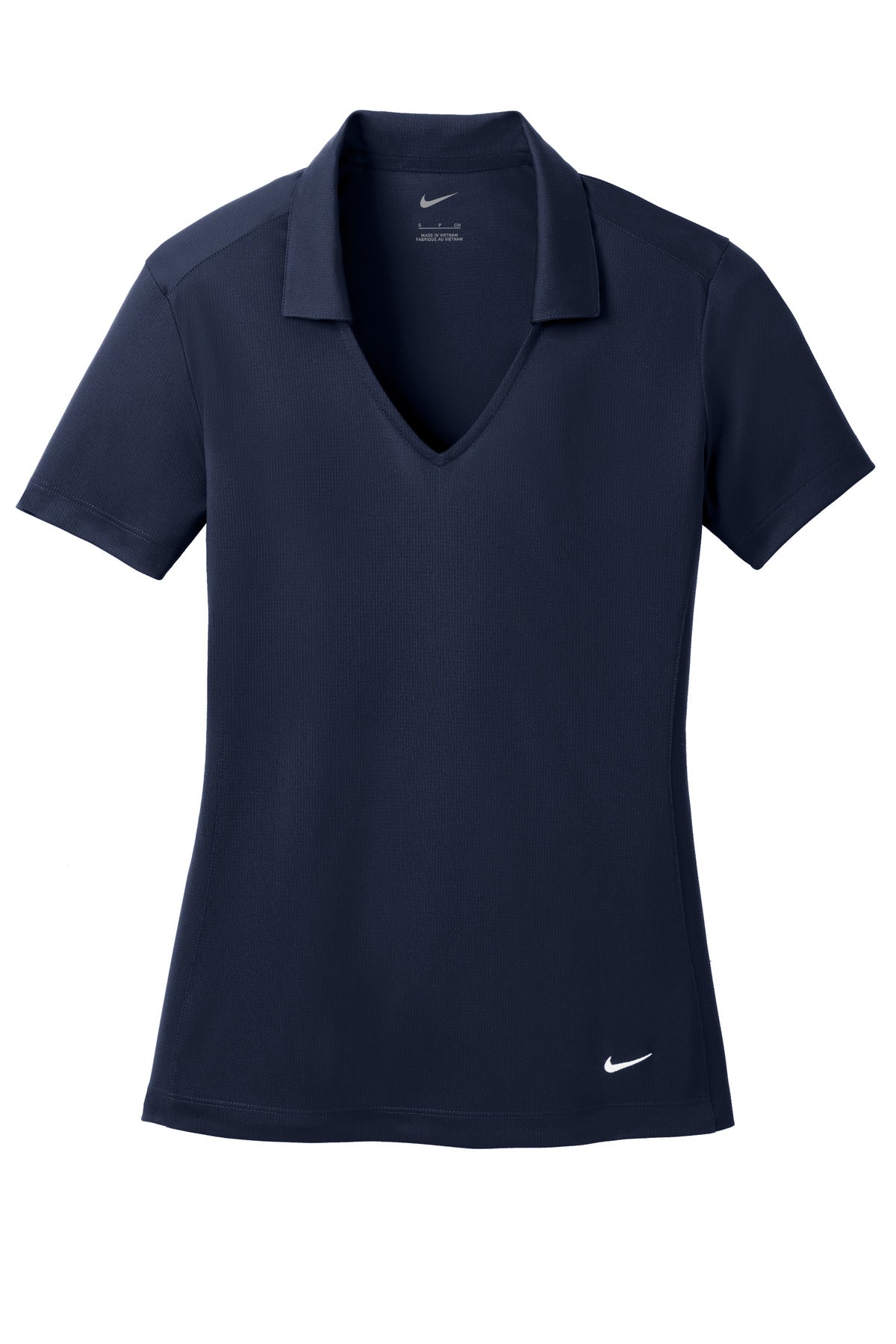 Nike Women's Dri-FIT Vertical Mesh Polo. 637165 Marine