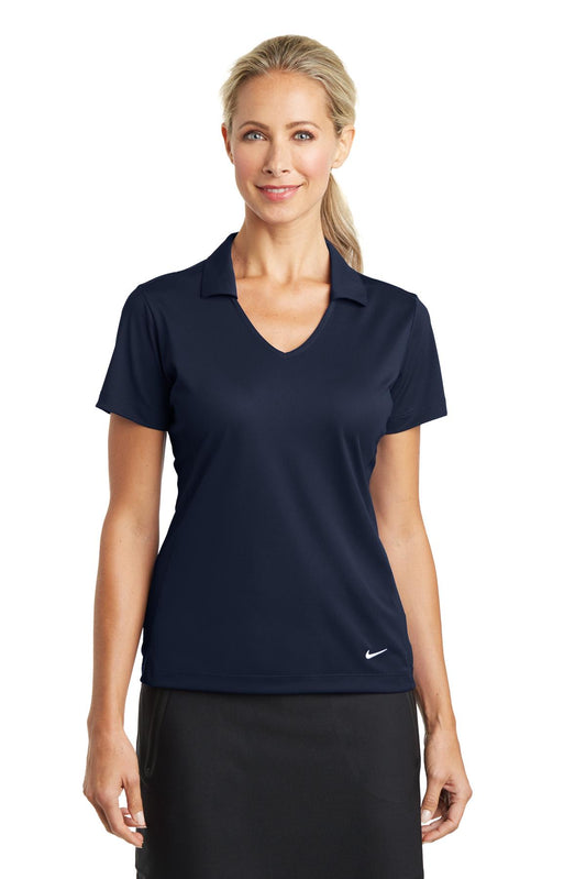 Nike Women's Dri-FIT Vertical Mesh Polo. 637165 Marine