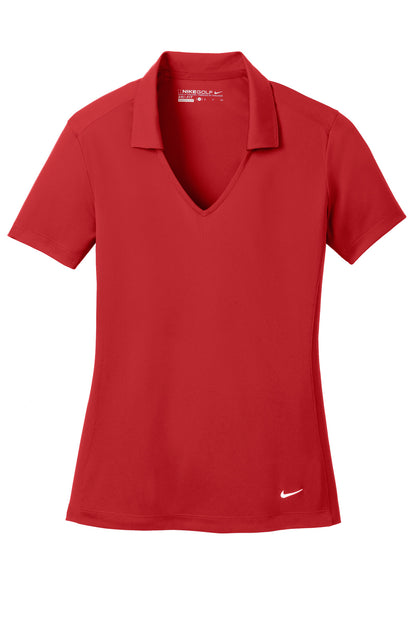 Nike Women's Dri-FIT Vertical Mesh Polo. 637165 University Red