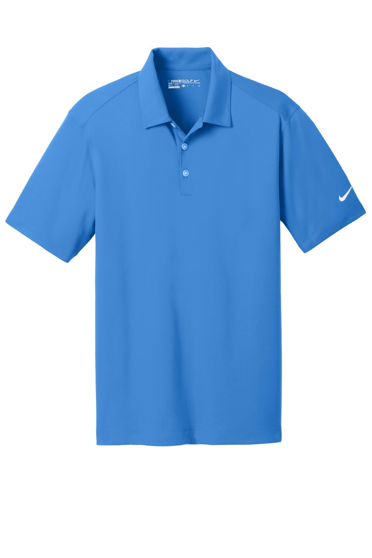 Nike Dri-FIT Vertical Mesh Polo. 637167 Brisk Blue