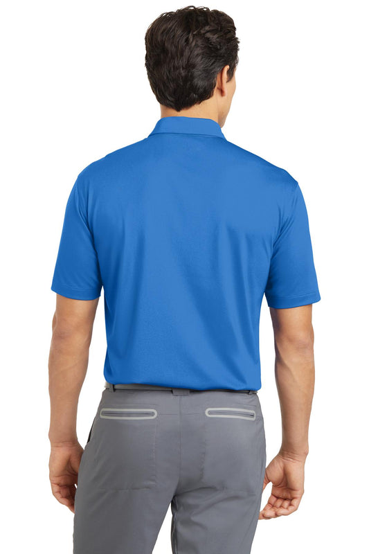 Nike Dri-FIT Vertical Mesh Polo. 637167 Brisk Blue